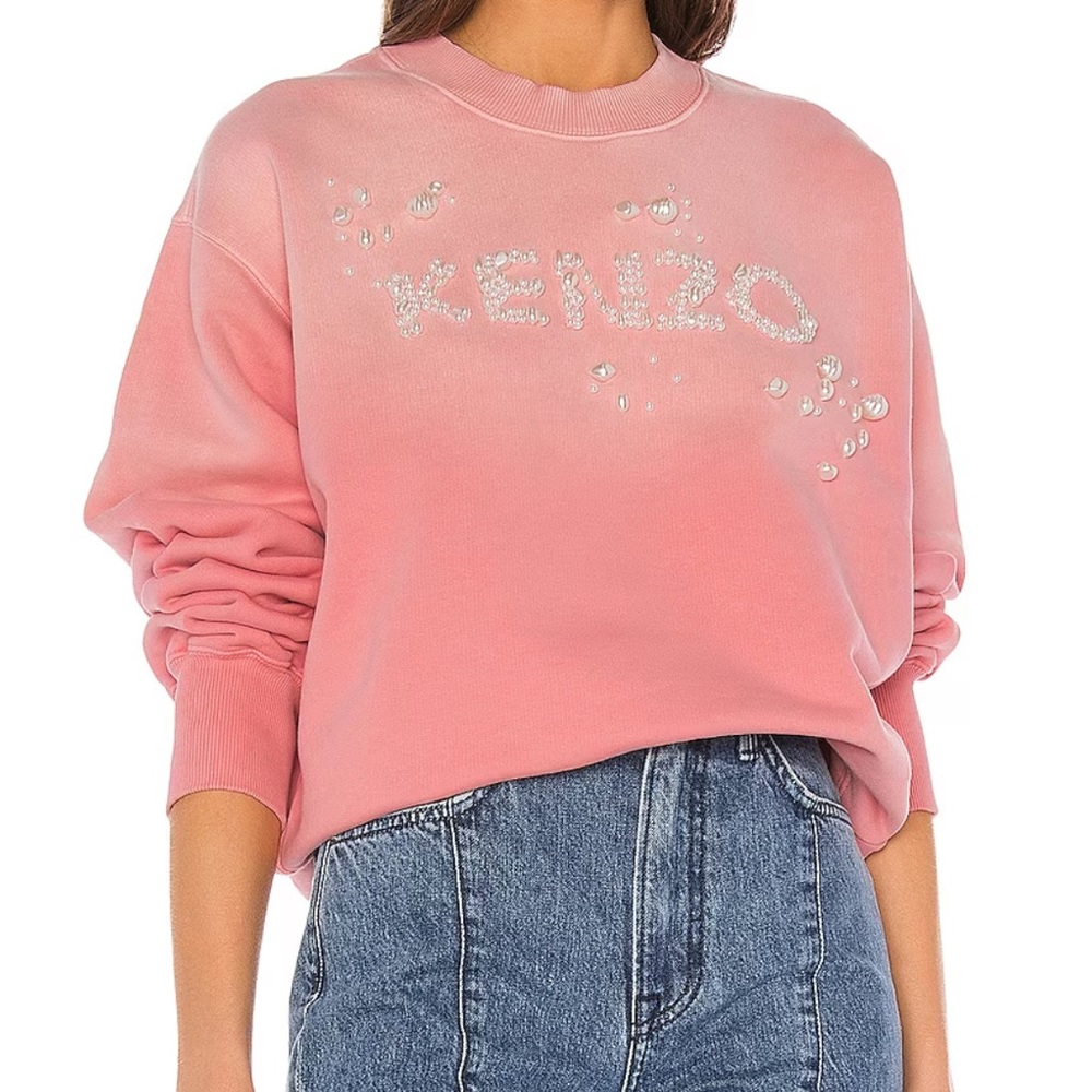 Kenzo Bubble Pearls Sweatshirt in Flamingo Pink 🦩
